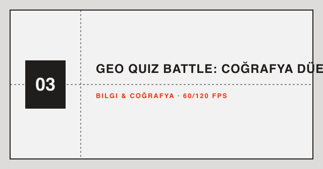 Geo Quiz Battle: Coğrafya Düellosu