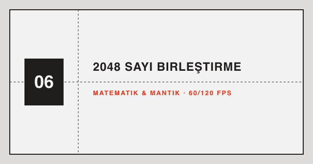 2048 Sayı Birleştirme